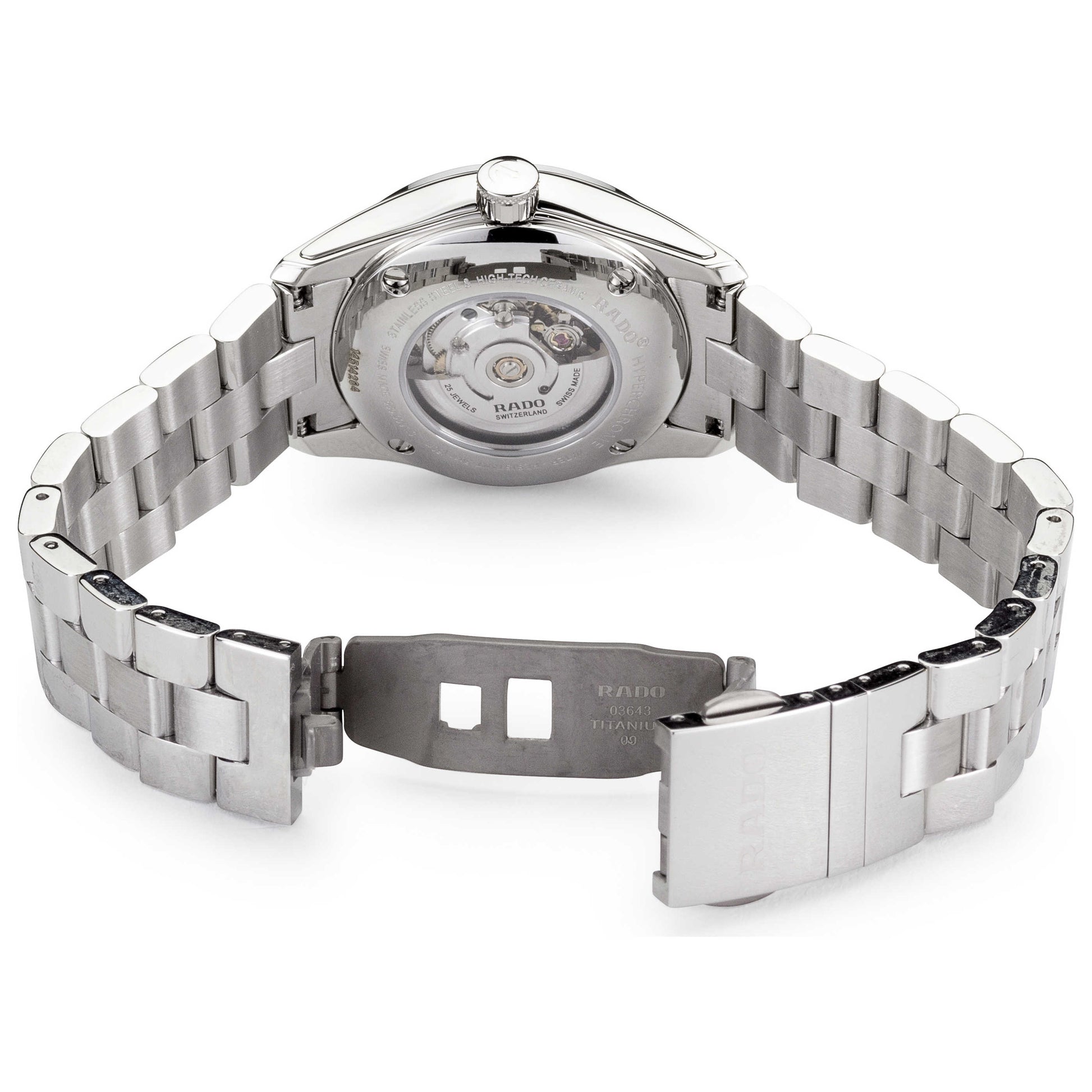 Back view of Rado HyperChrome Women's Automatic Watch R32091213