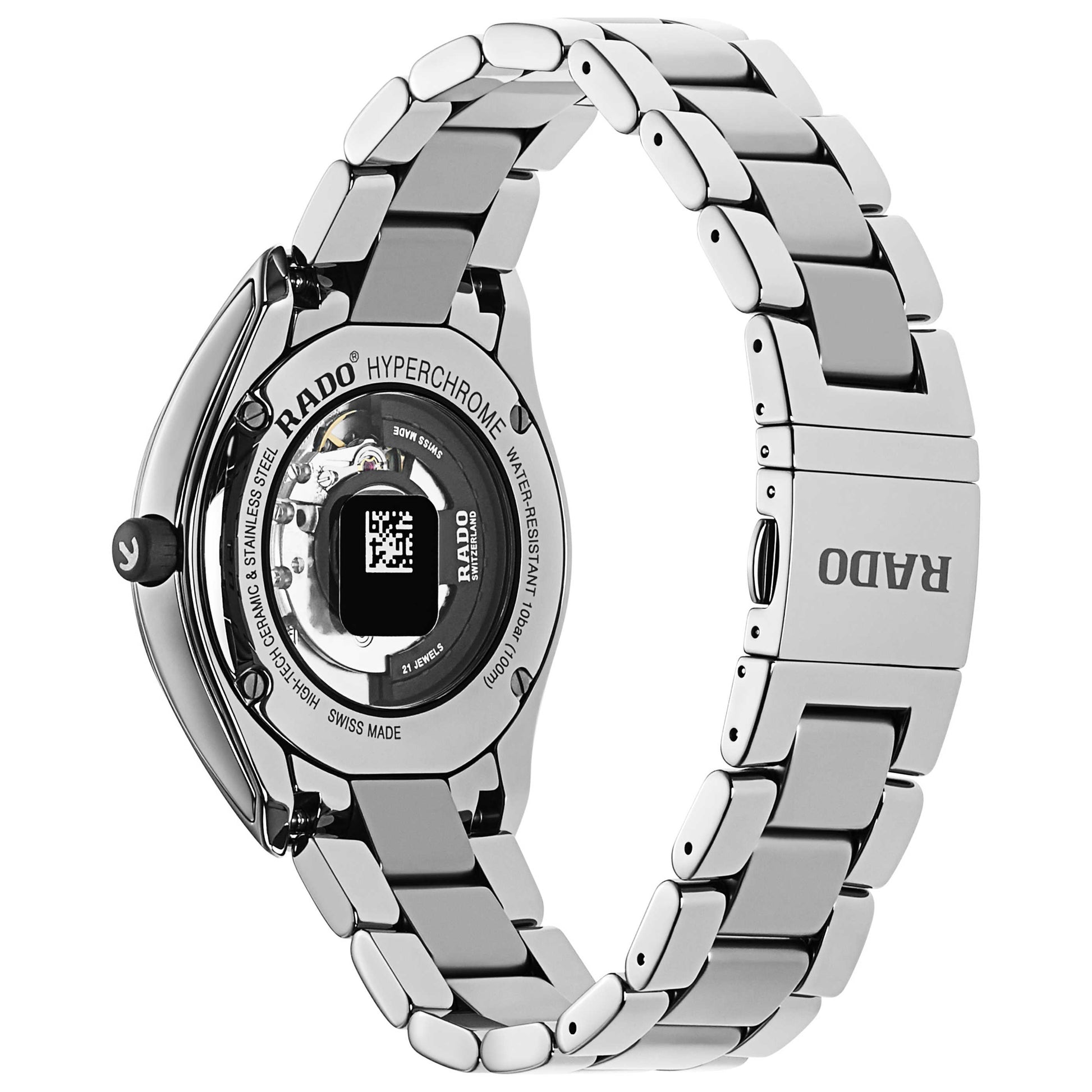 Back view of Rado HyperChrome Men's Automatic Watch R32165102