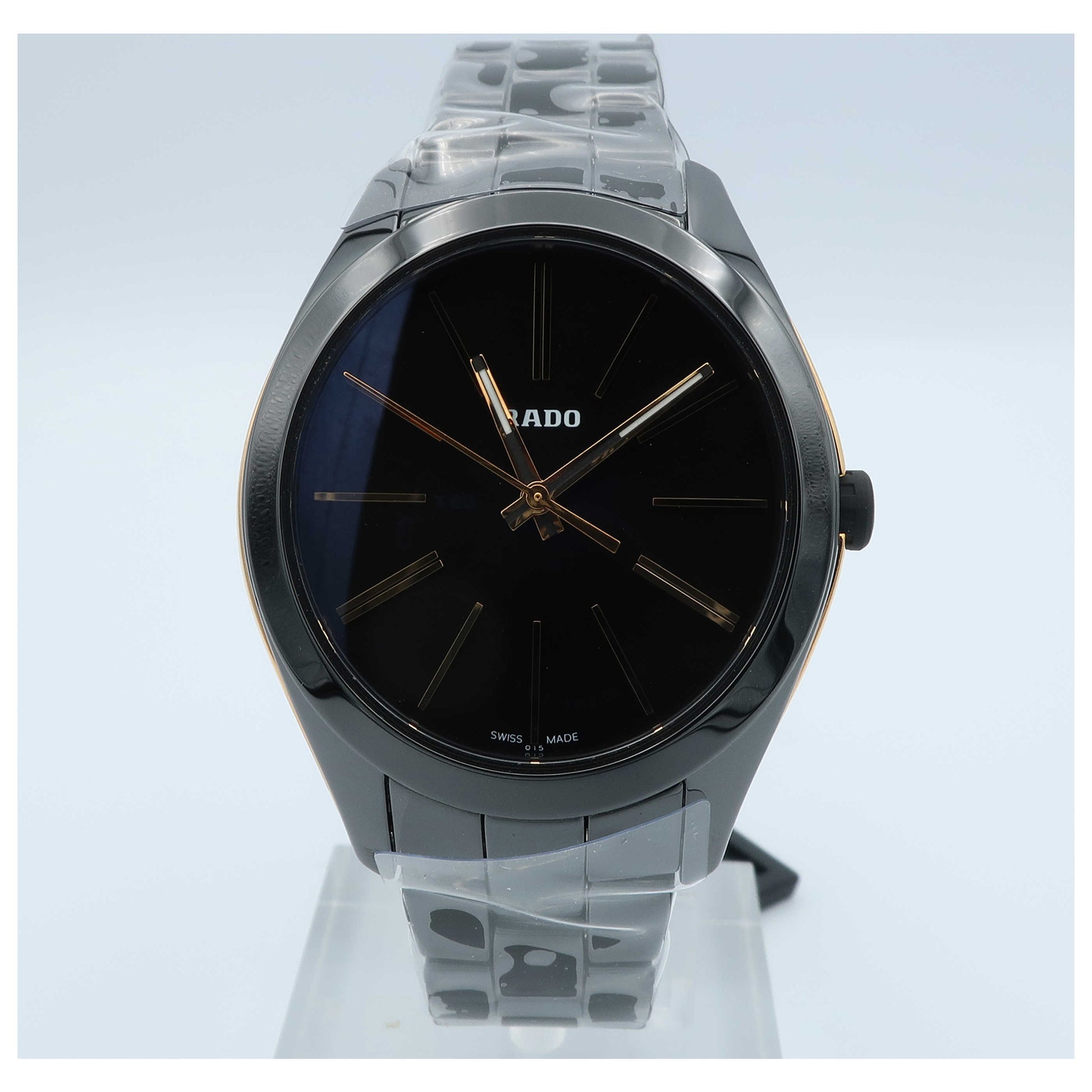 Front view of Rado HyperChrome Women's Swiss Quartz (Battery-Powered) Watch R32214152-SD