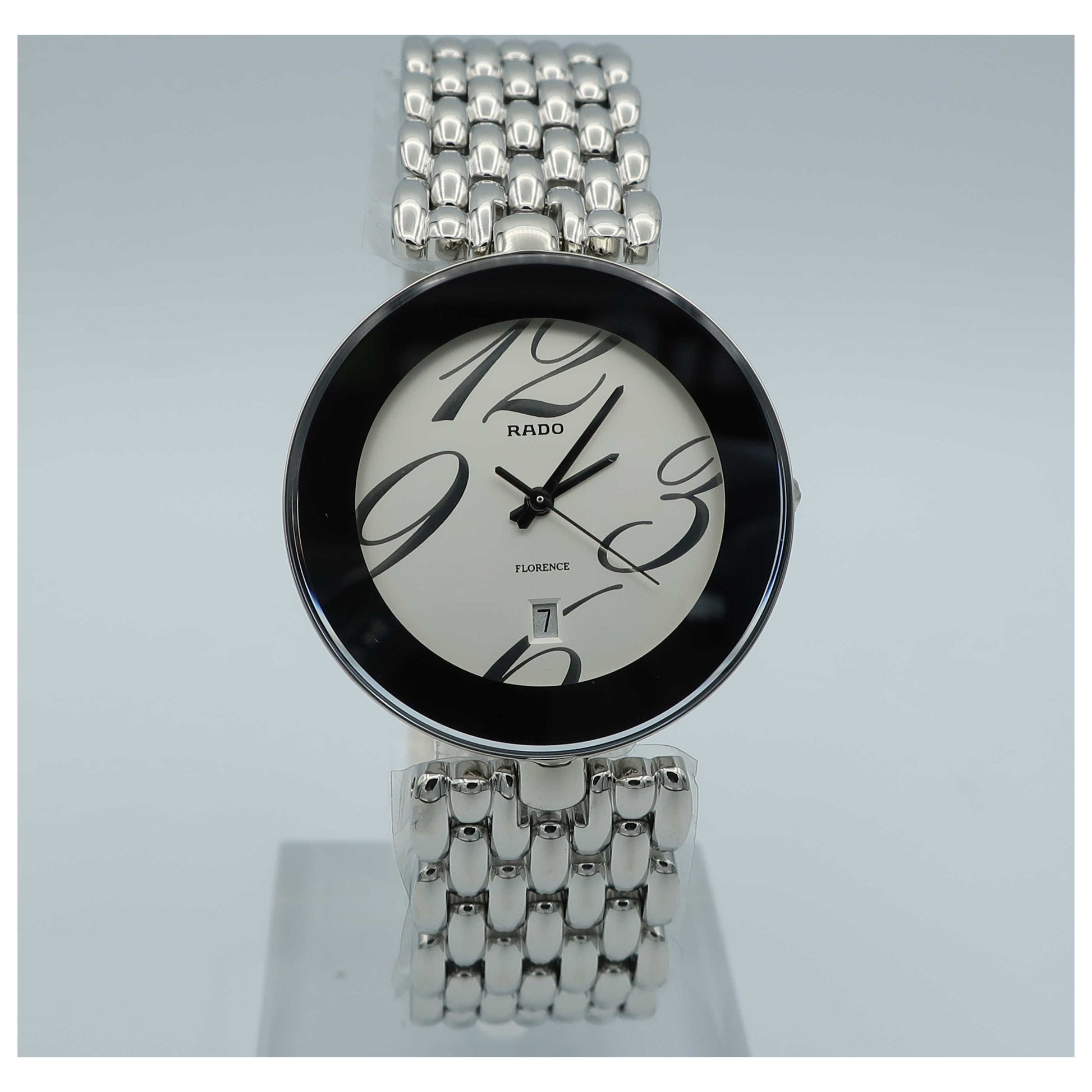 Front view of Rado Florence Men's Swiss Quartz (Battery-Powered) Watch R48742143-SD