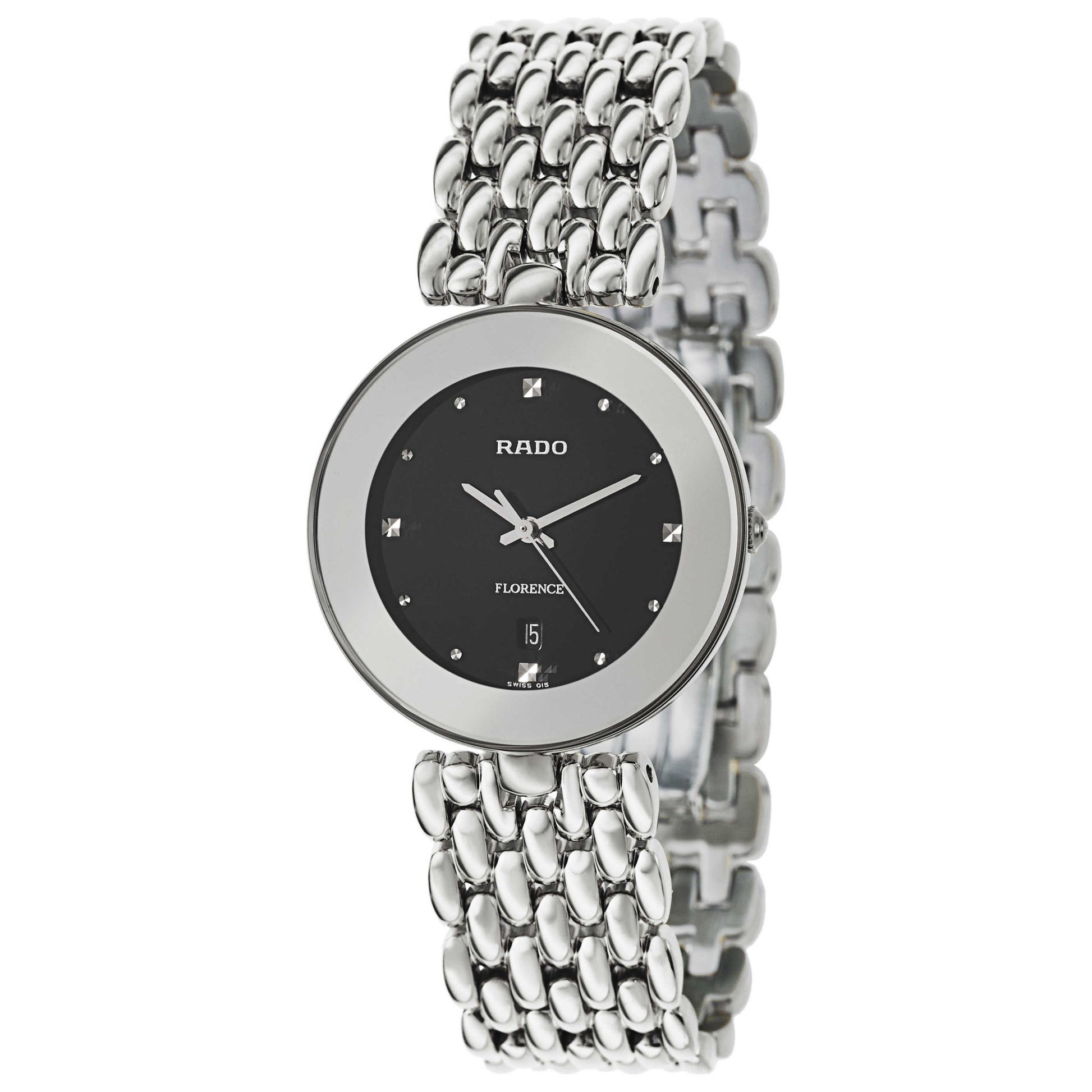 Front view of Rado Florence Men's Swiss Quartz (Battery-Powered) Watch R48742153