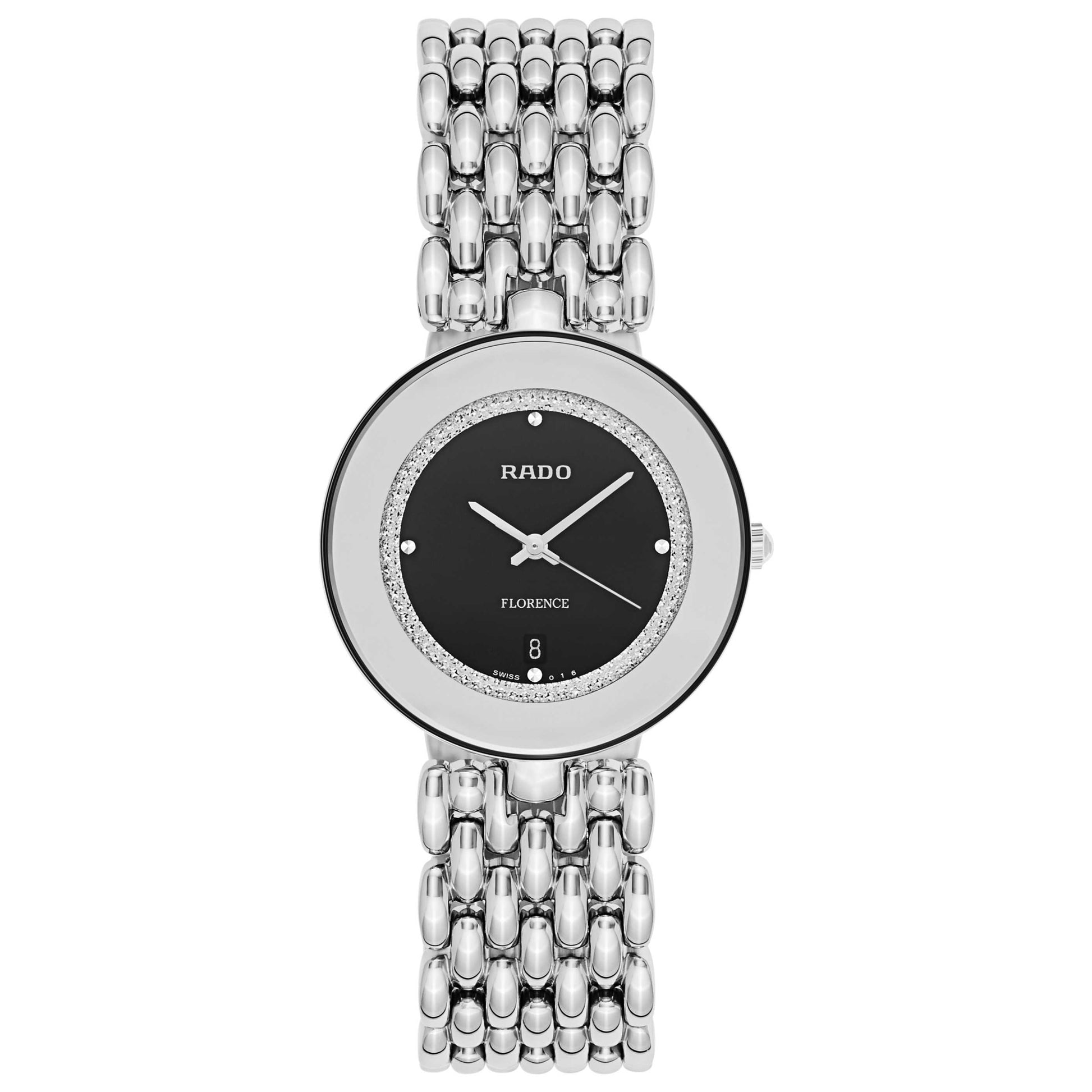 Front view of Rado Florence Men's Swiss Quartz (Battery-Powered) Watch R48742163