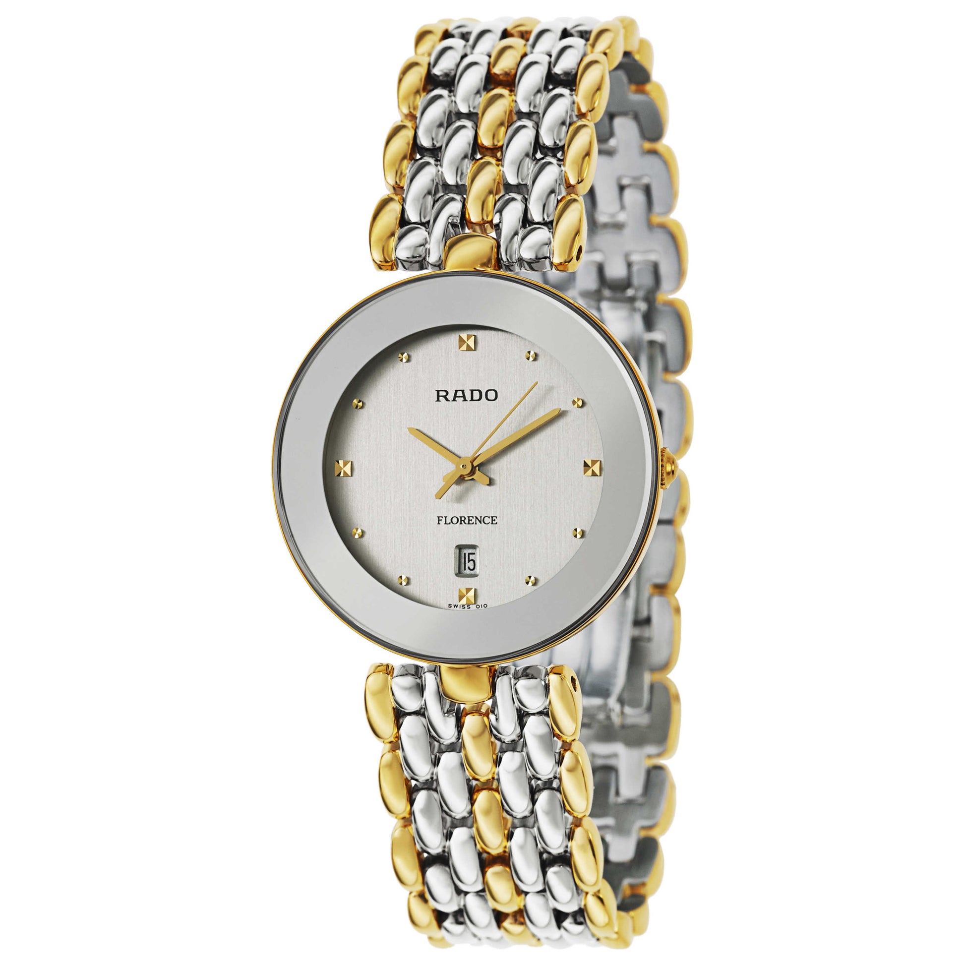 Front view of Rado Florence Men's Swiss Quartz (Battery-Powered) Watch R48743103