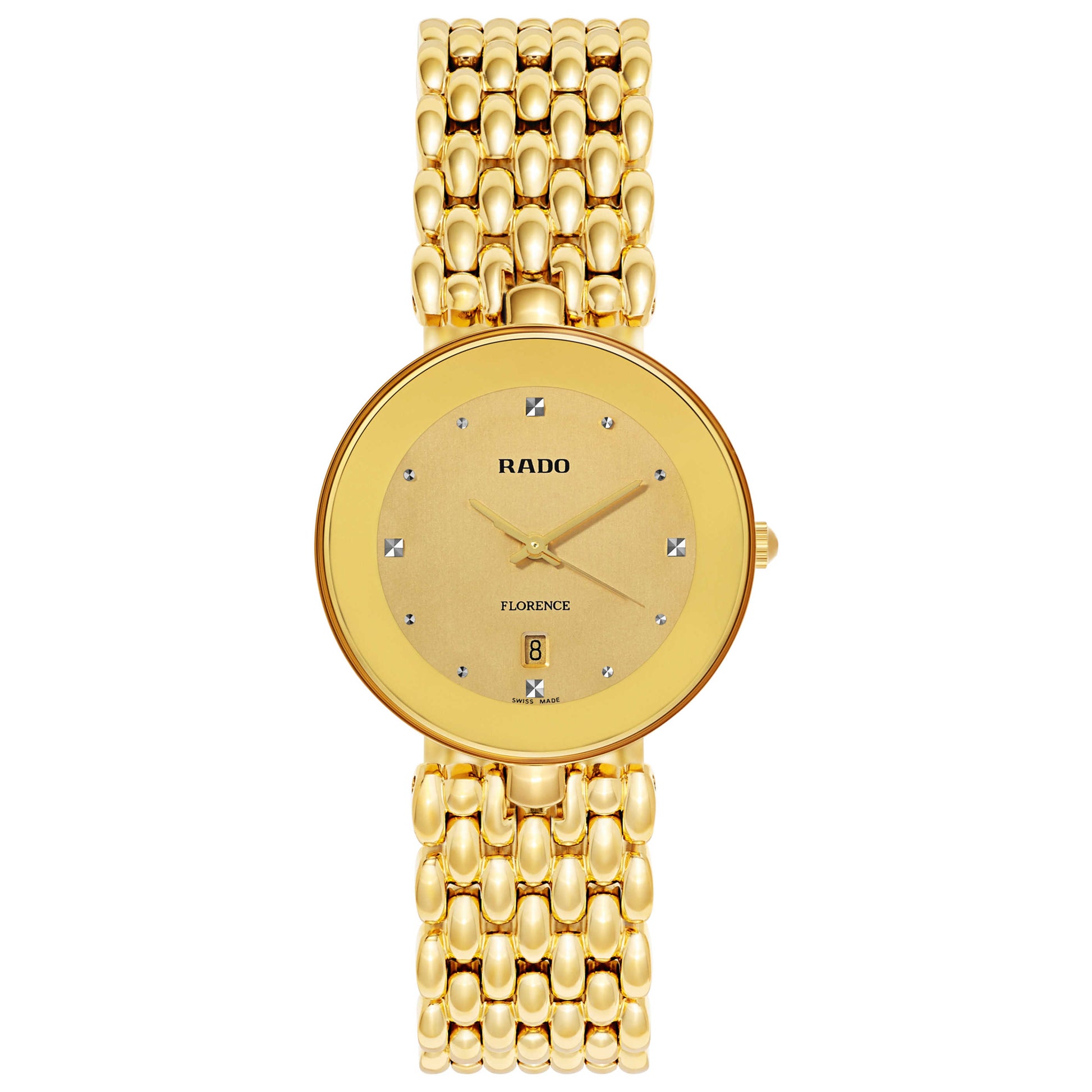 Front view of Rado Florence Men's Swiss Quartz (Battery-Powered) Watch R48743263