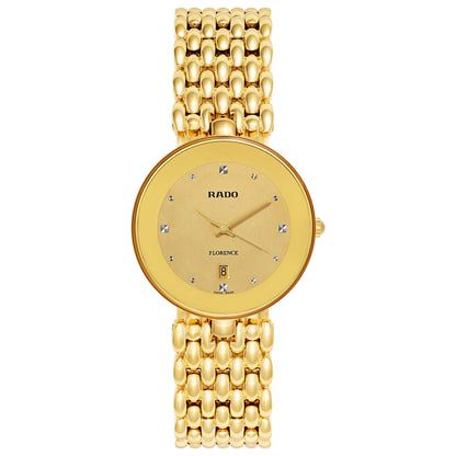 Front view of Rado Florence Men's Swiss Quartz (Battery-Powered) Watch R48743263