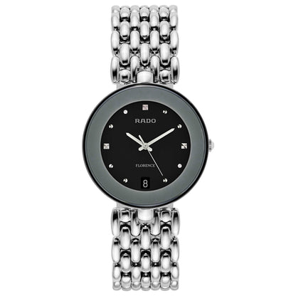 Front view of Rado Florence Men's Swiss Quartz (Battery-Powered) Watch R48792153