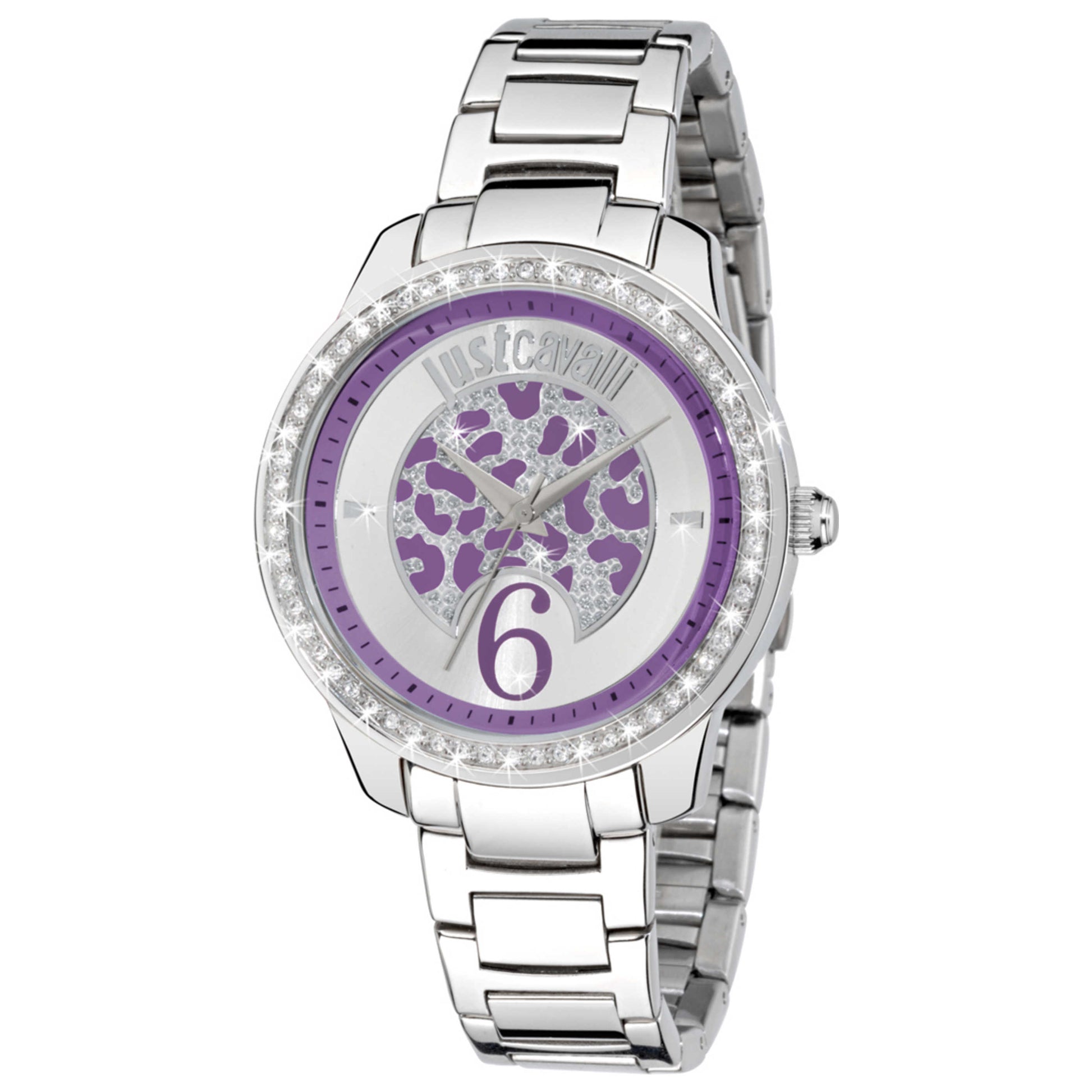 Front view of Just Cavalli Shiny Crystals Women's Quartz Watch R7253196501