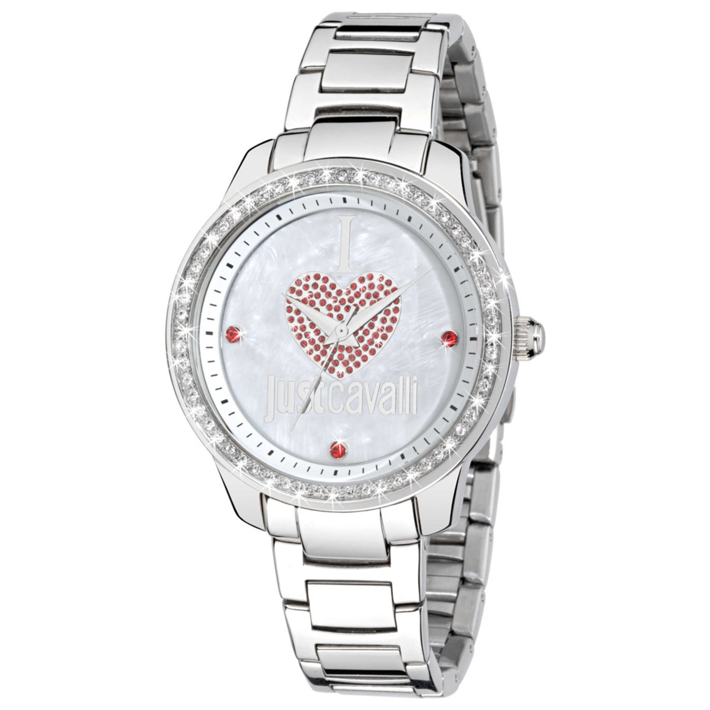 Front view of Just Cavalli Shiny Crystals Women's Quartz Watch R7253196503