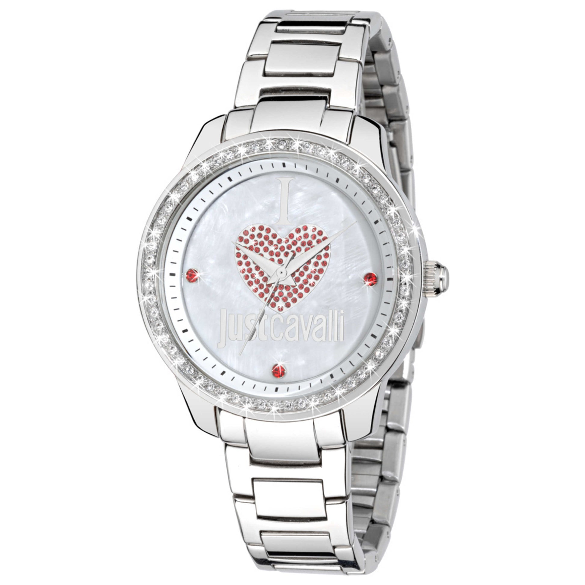 Front view of Just Cavalli Shiny Crystals Women's Quartz Watch R7253196503