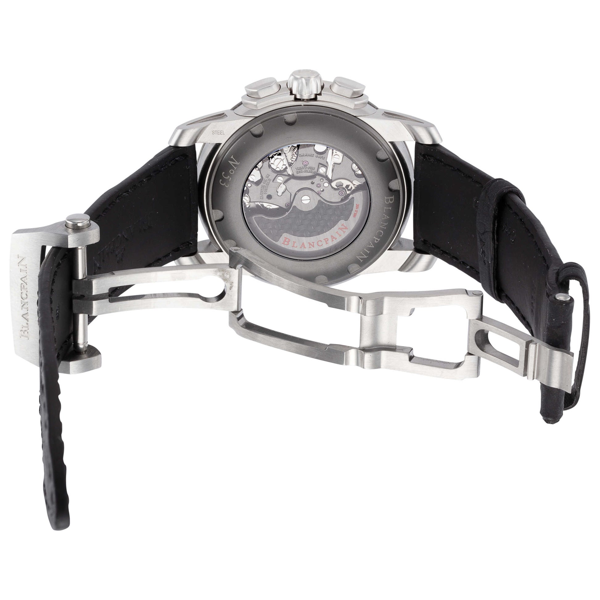 Back view of Blancpain L-Evolution Chronographe Flyback Men's Automatic Watch R85F-1103-53B