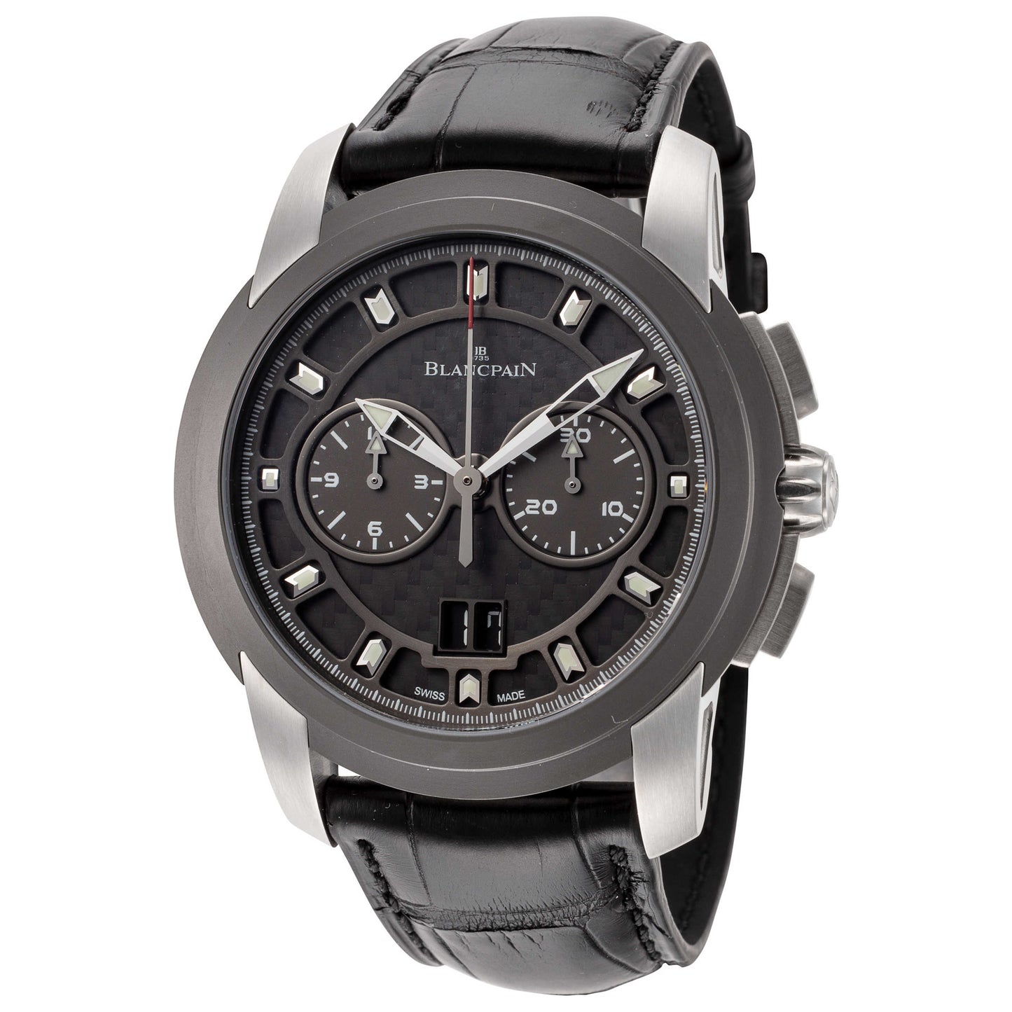 Front view of Blancpain L-Evolution Chronographe Flyback Men's Automatic Watch R85F-1103-53B