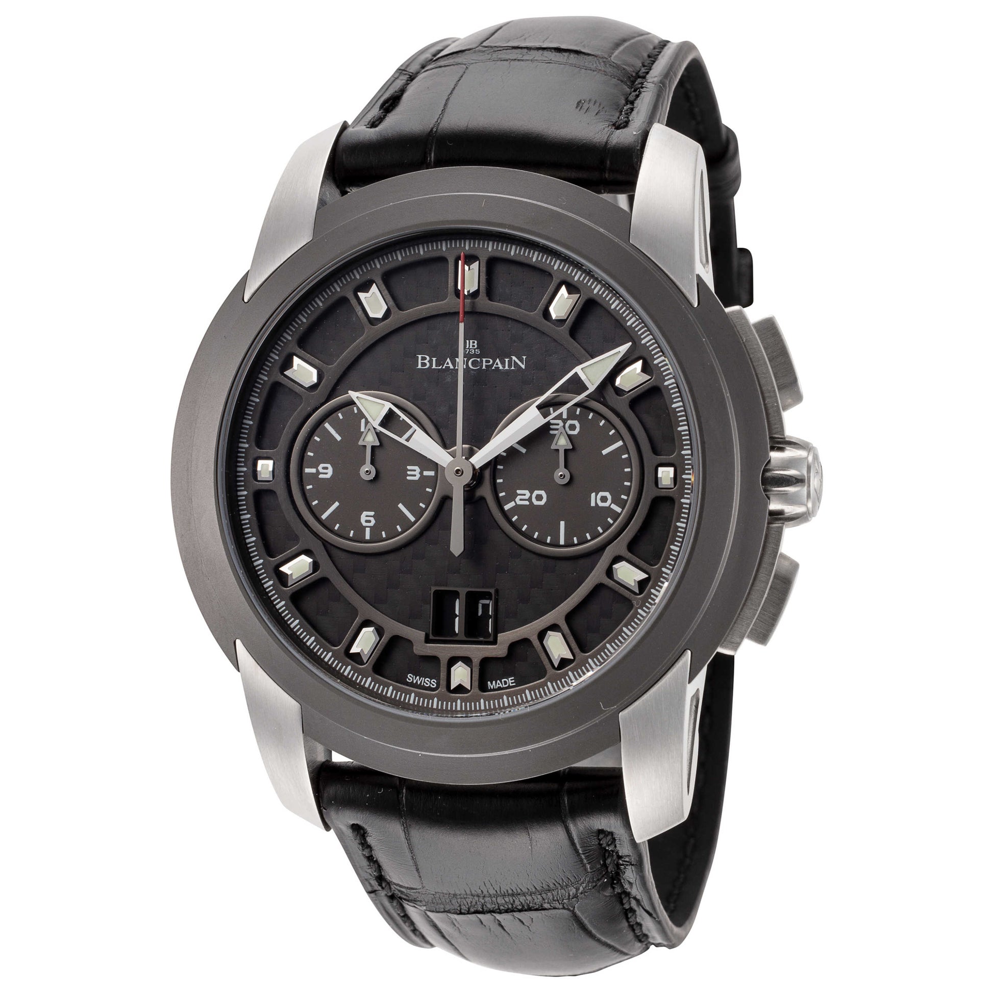 Front view of Blancpain L-Evolution Chronographe Flyback Men's Automatic Watch R85F-1103-53B