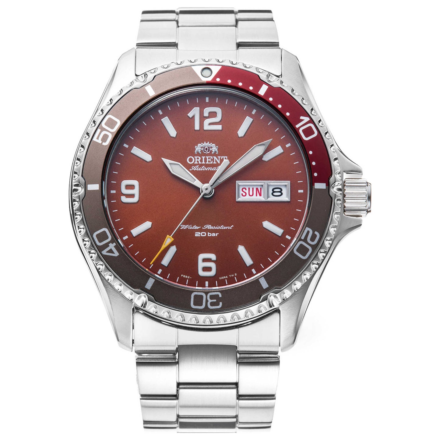 Front view of Orient Sports Kamasu Arabic Men's Automatic Watch RA-AA0820R
