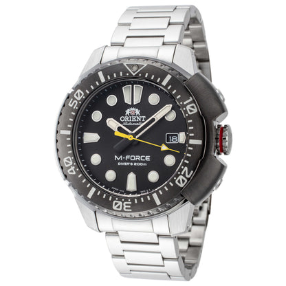 Front view of Orient M-Force Men's Automatic Watch RA-AC0L03B00B