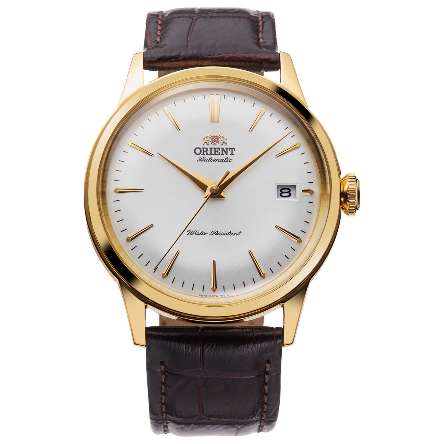 Front view of Orient Bambino Men's Automatic Watch RA-AC0M01S