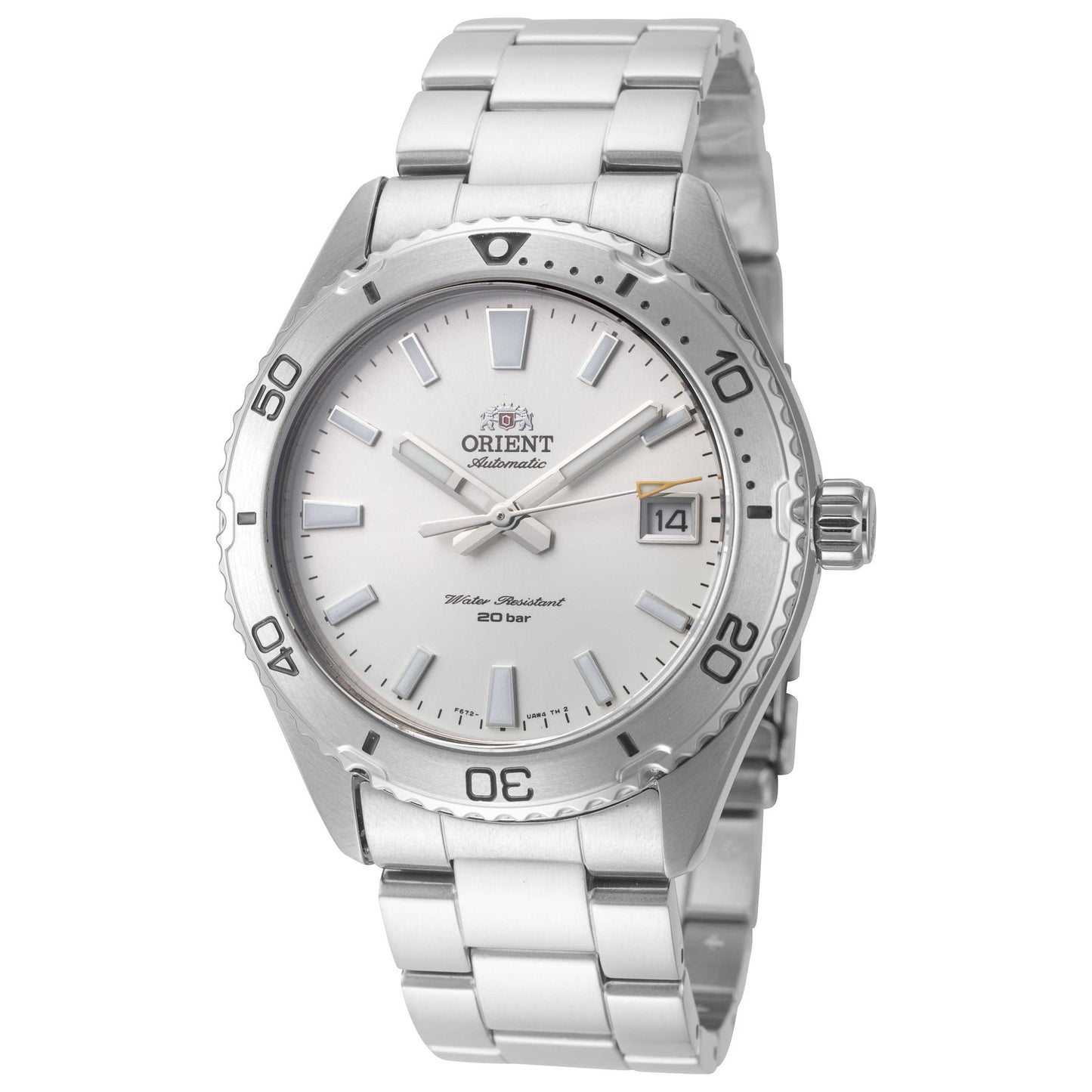 Front view of Orient Mako Men's Automatic Watch RA-AC0Q03S10B