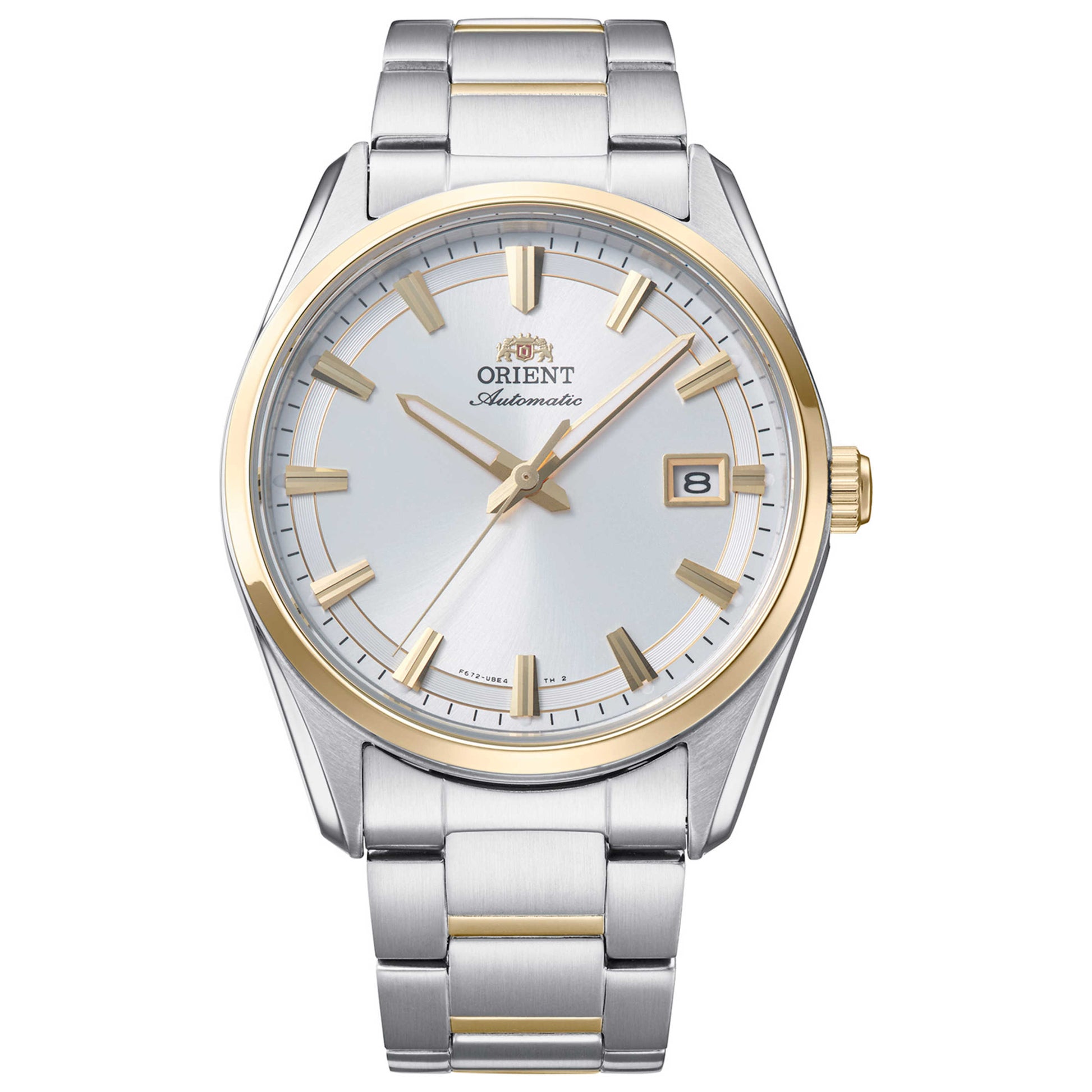 Front view of Orient Contemporary Stretto Men's Automatic Watch RA-AC0R01S
