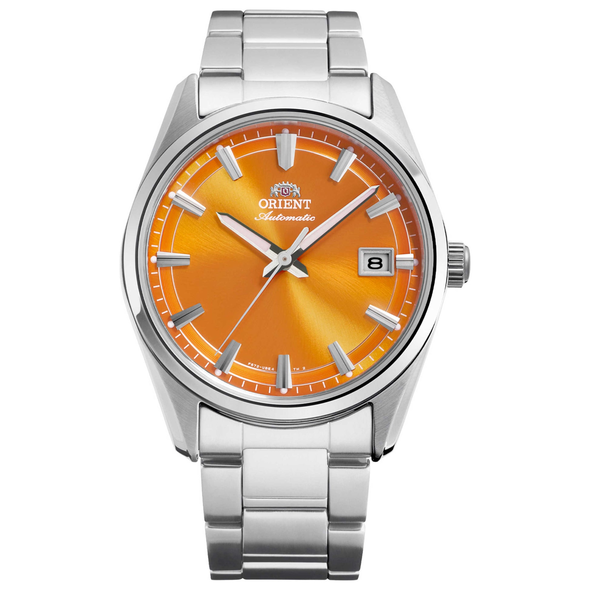 Front view of Orient Contemporary Stretto Men's Automatic Watch RA-AC0R08Y