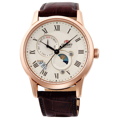 Front view of Orient Sun & Moon Men's Automatic Watch RA-AK0007S10B