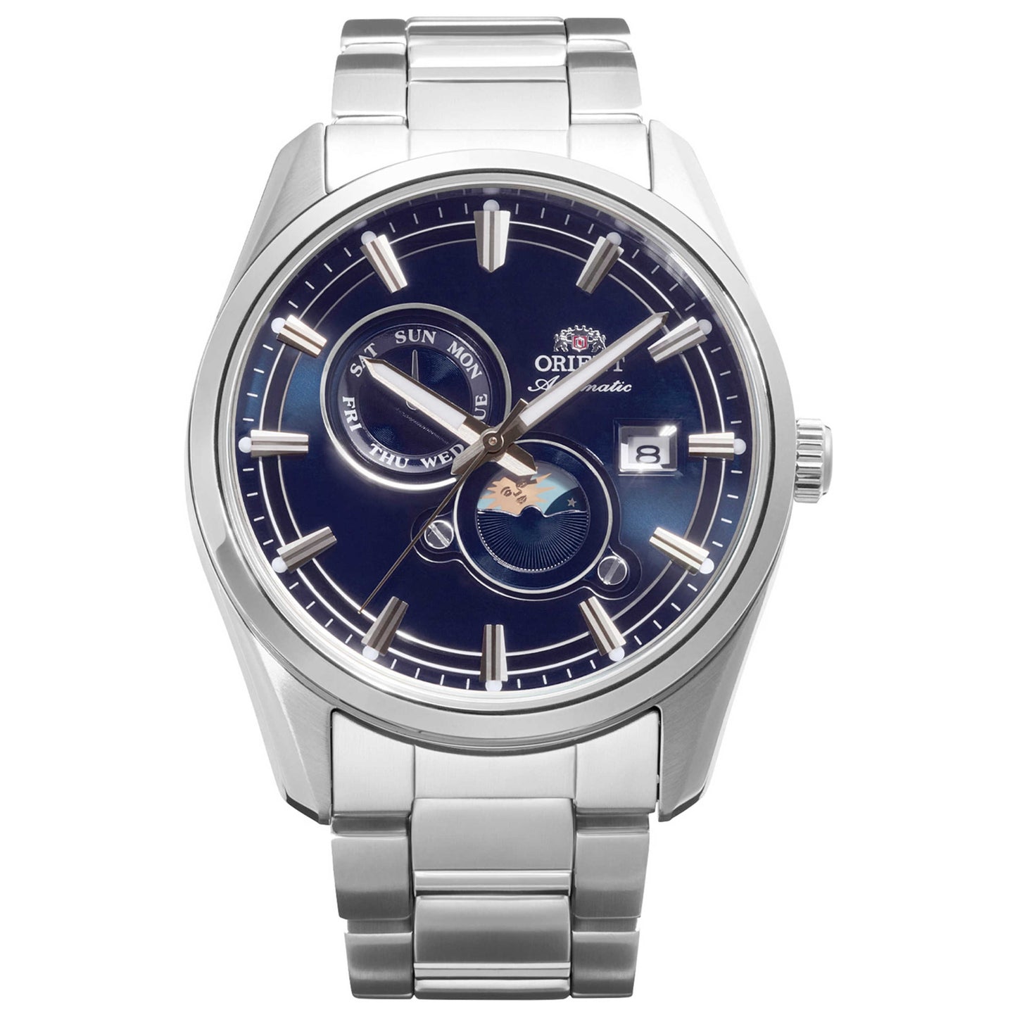 Front view of Orient Contemporary Stretto Men's Automatic Watch RA-AK0315L