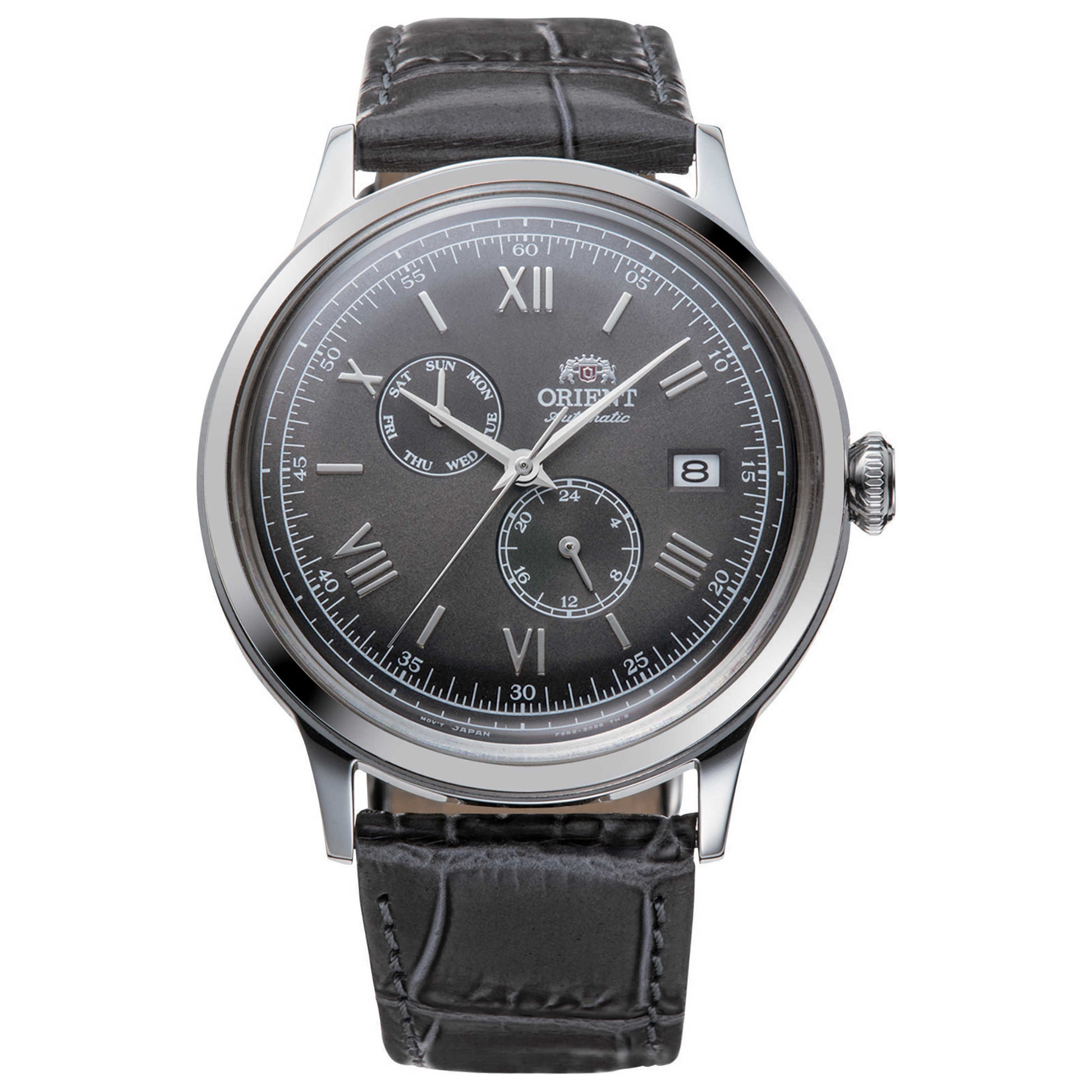 Front view of Orient Bambino V8 Men's Automatic Watch RA-AK0704N10B