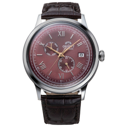 Front view of Orient Bambino V8 Men's Automatic Watch RA-AK0705R10B