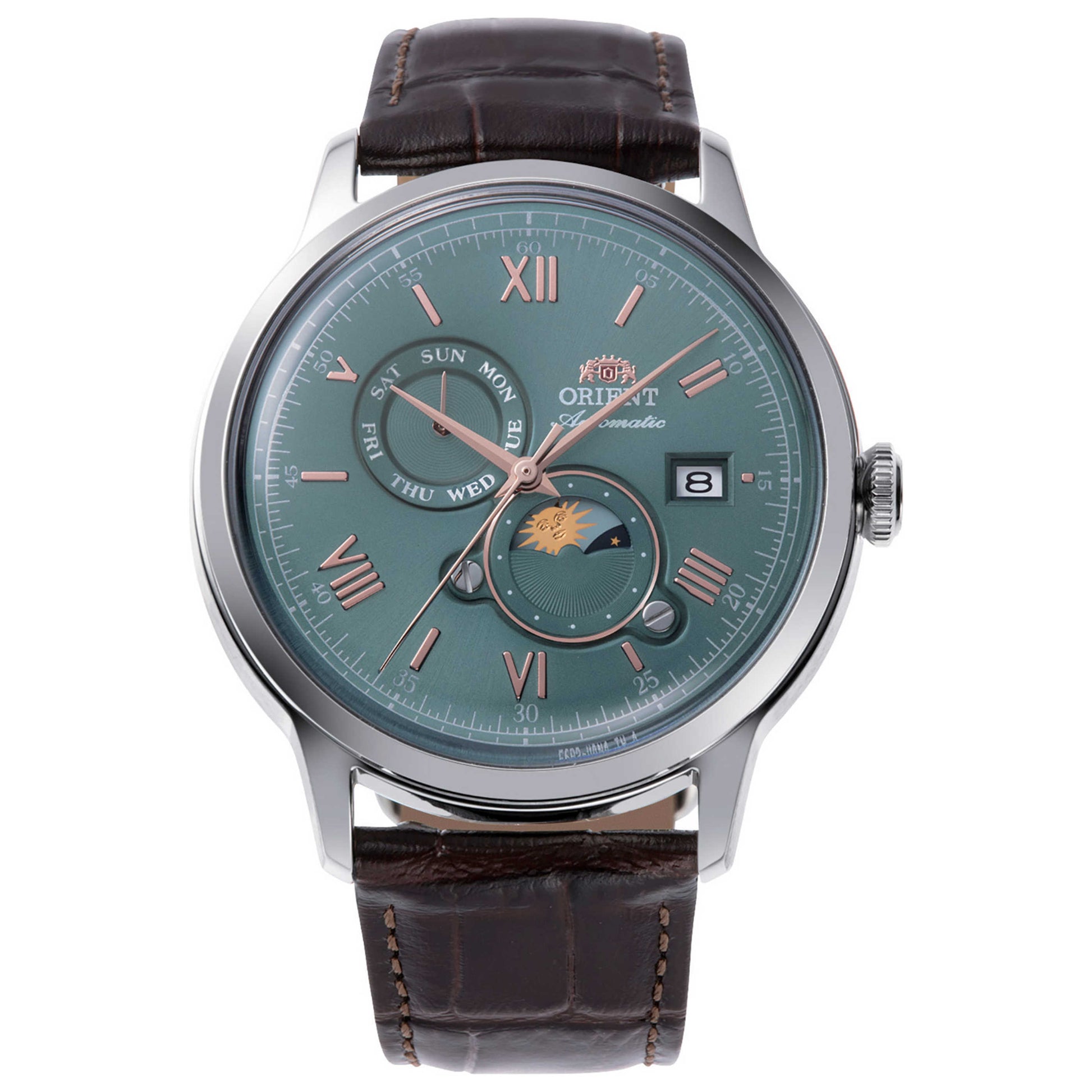 Front view of Orient Bambino Men's Automatic Watch RA-AK0805E