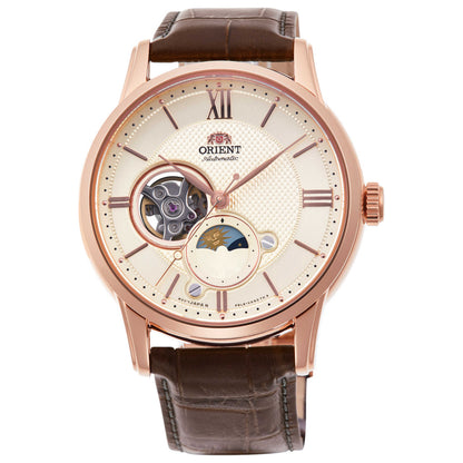 Front view of Orient Sun & Moon Men's Automatic Watch RA-AS0009S10B