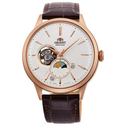 Front view of Orient Sun & Moon Men's Automatic Watch RA-AS0102S10B
