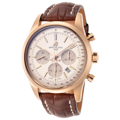 Front view of Breitling Transocean Chronograph Men's Automatic Watch RB015212-G738-739P