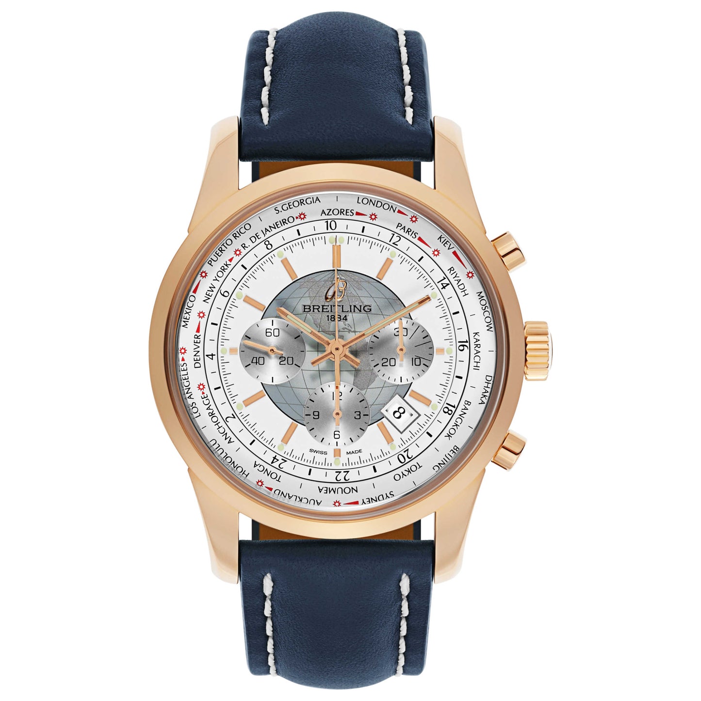 Front view of Breitling Transocean Men's Automatic Watch RB0510U0-A733-101X