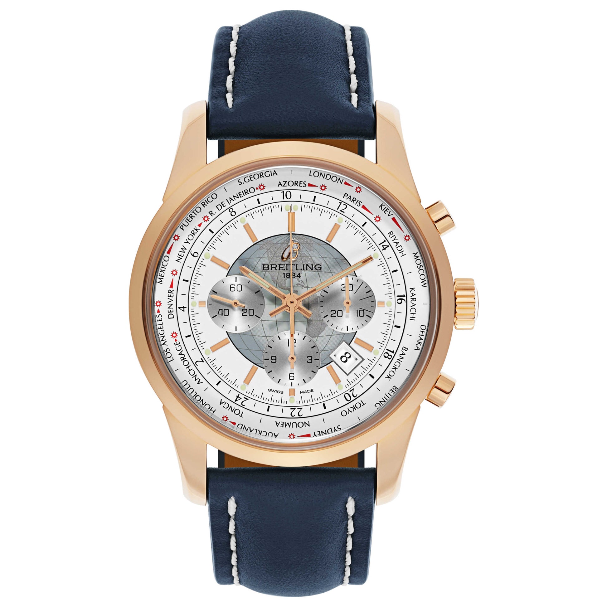 Front view of Breitling Transocean Men's Automatic Watch RB0510U0-A733-101X