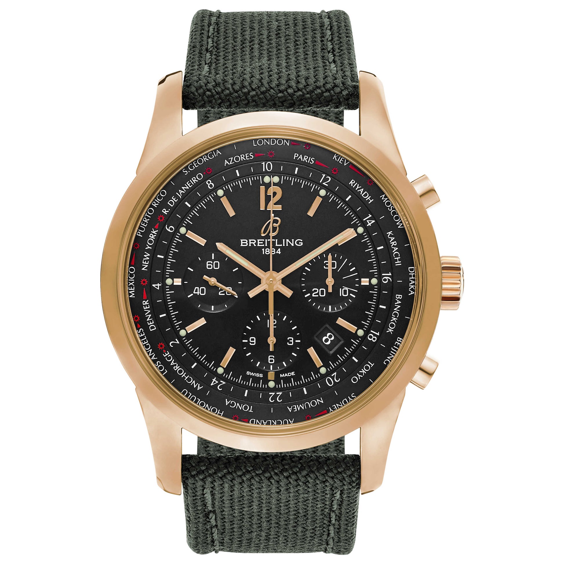 Front view of Breitling Men's Automatic Watch RB0510U5-BC39-100W