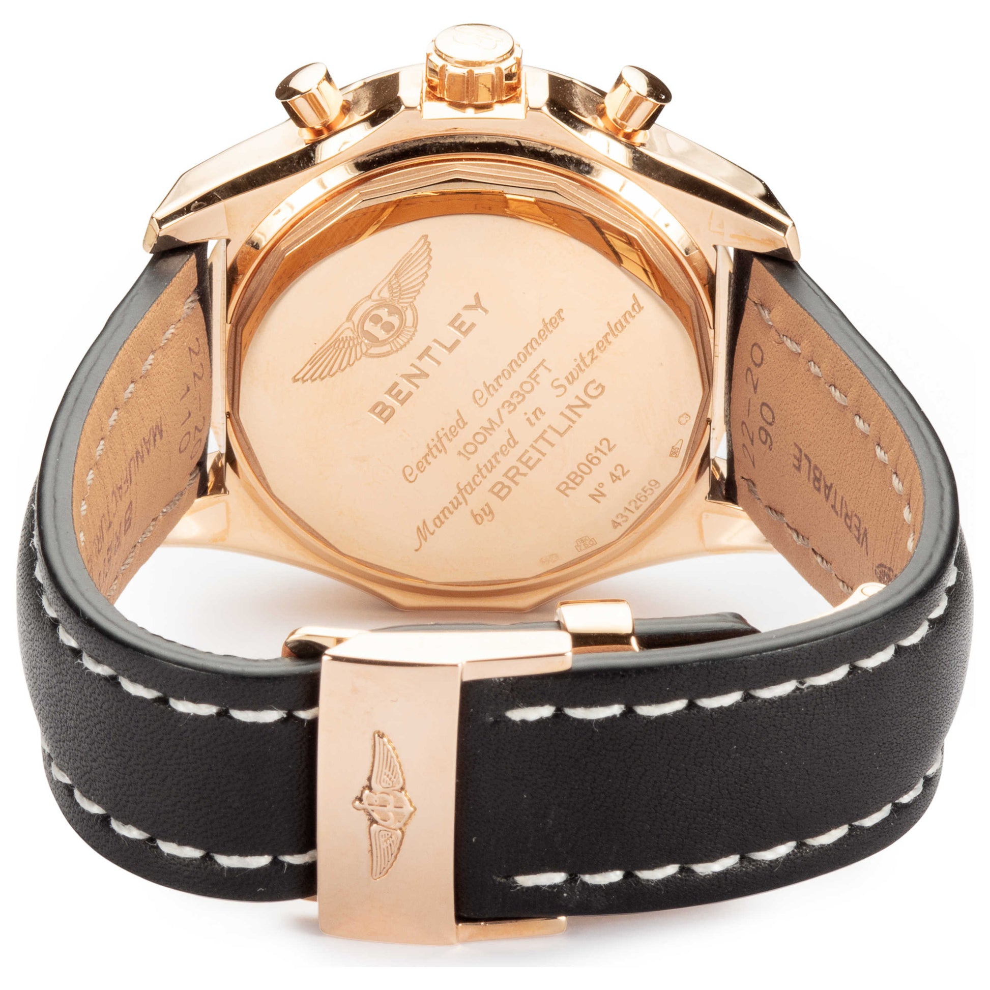 Back view of Breitling Bentley Men's Automatic Watch RB061221-BE24-436X