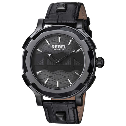 Front view of Rebel Brooklyn Bridge Men's Quartz Watch RB102-6071
