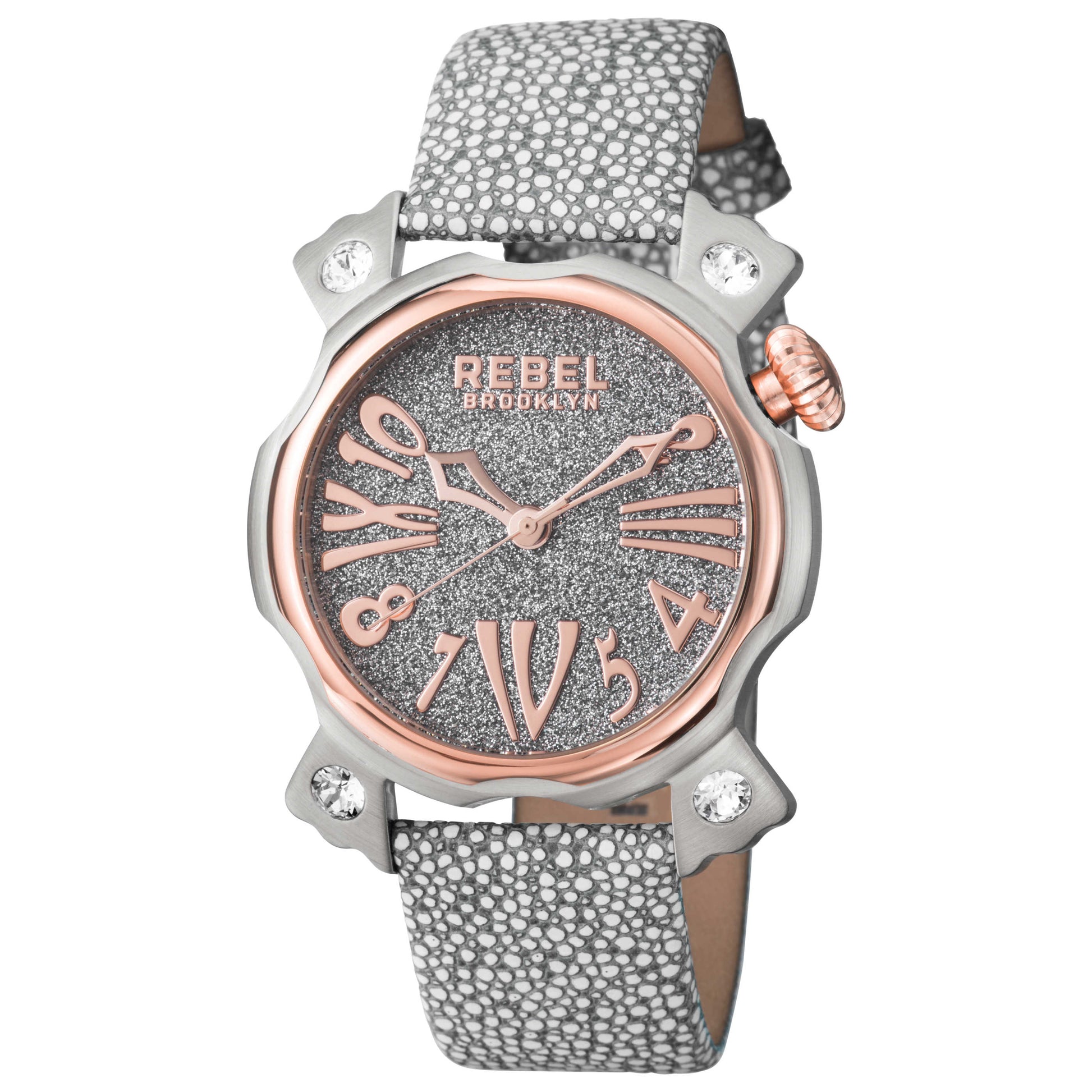 Front view of Rebel Coney Island Women's Quartz Watch RB104-5011