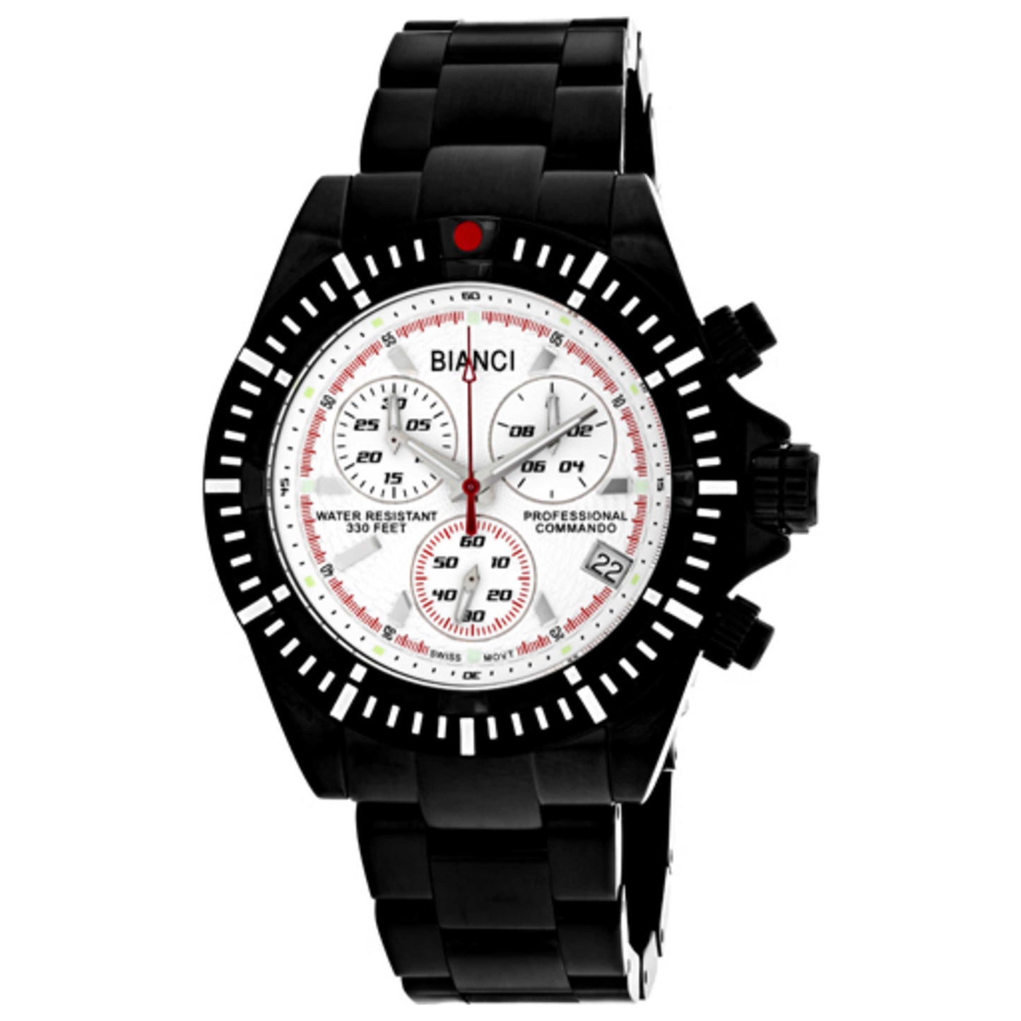 Front view of Roberto Bianci Battaglia Men's Swiss Quartz (Battery-Powered) Watch RB18801