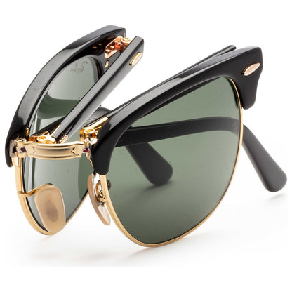 Left view of Ray-Ban Clubmaster Unisex Sunglasses RB2176-901-51