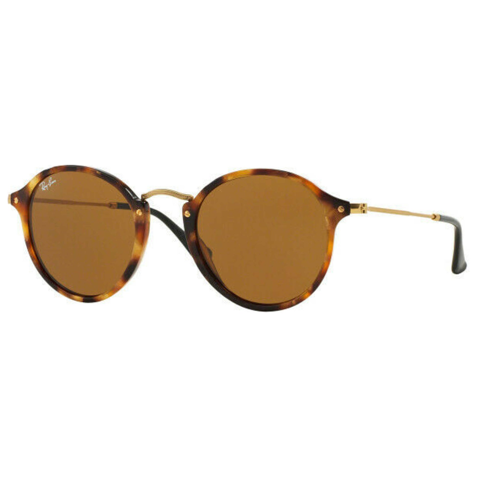 Front view of Ray-Ban Round Fleck Men's Sunglasses RB2447116049