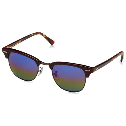 Front view of Ray-Ban Clubmaster Unisex Sunglasses RB3016-1222C2-51