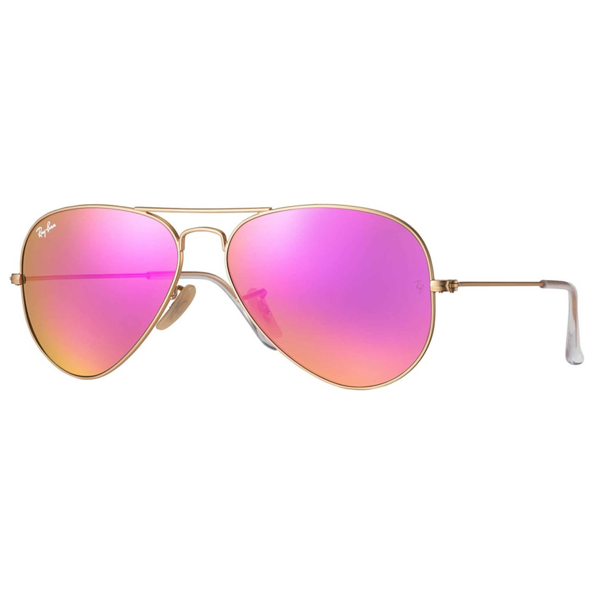 Front view of Ray-Ban Aviator Unisex Sunglasses RB3025-112-4T-58
