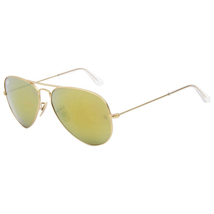 Front view of Ray-Ban Aviator Unisex Sunglasses RB3025-112-93-58