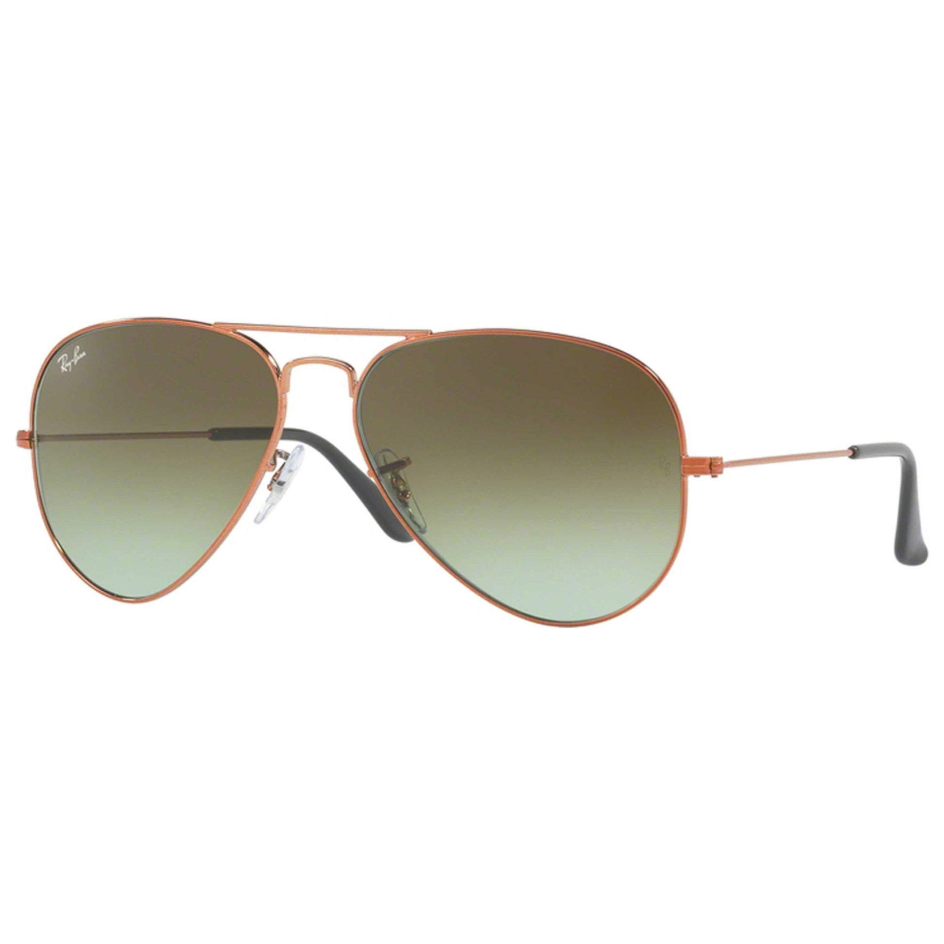 Front view of Ray-Ban Aviator Unisex Sunglasses RB3025-9002-A6-58