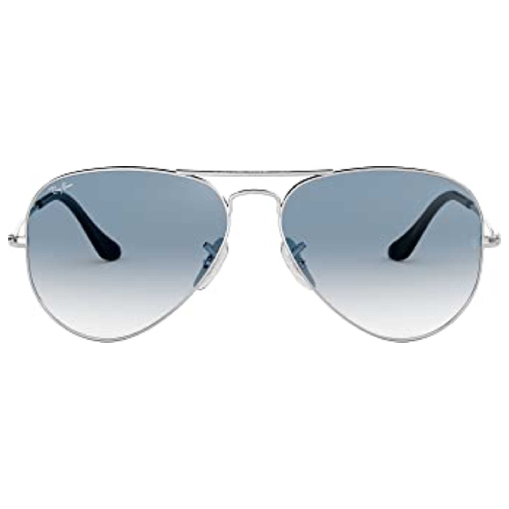 Front view of Ray-Ban Aviator Men's Sunglasses RB30250033F58