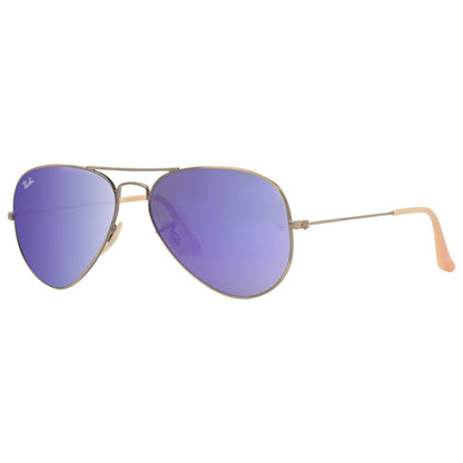 Front view of Ray-Ban Aviator Unisex Sunglasses RB3025167-1M58