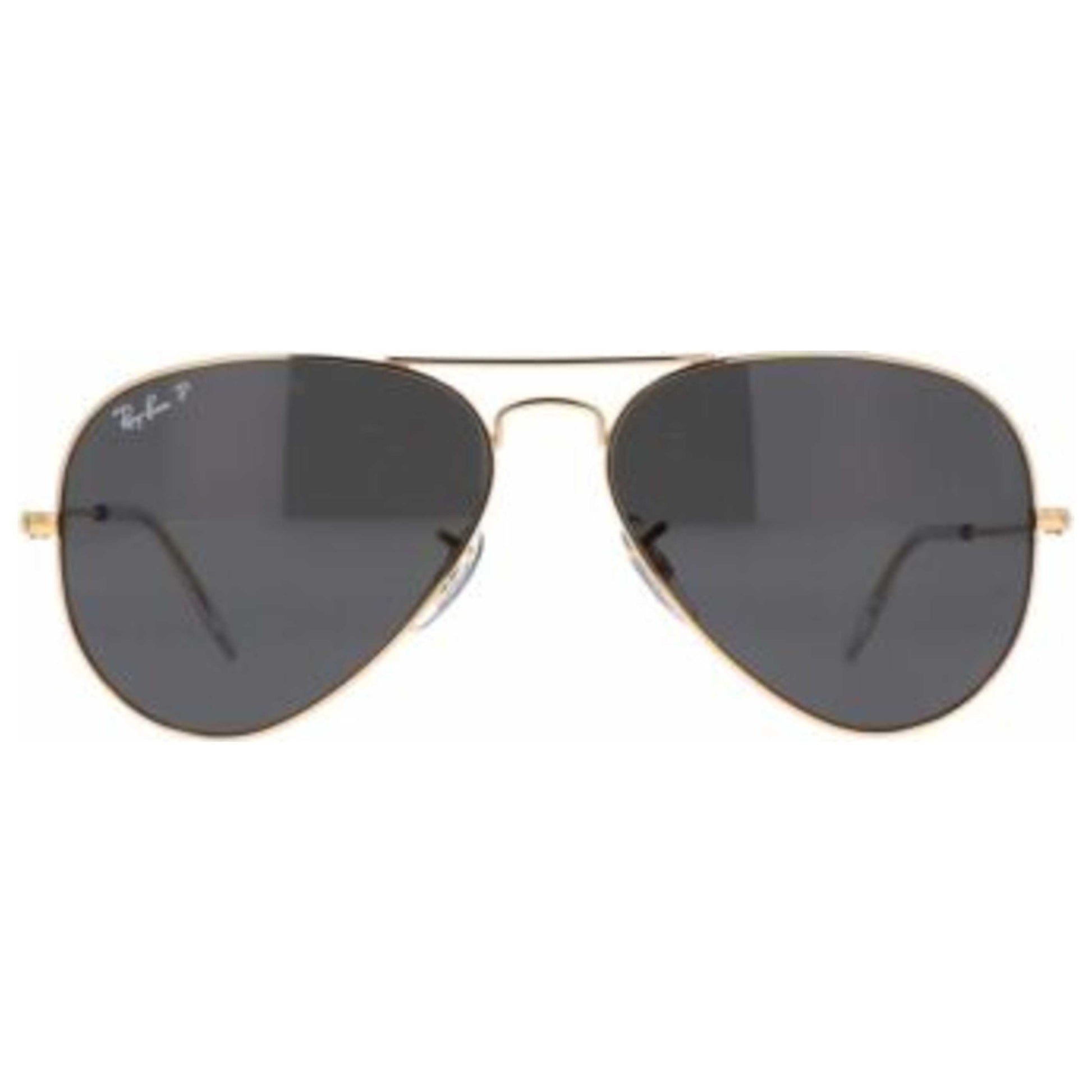 Front view of Ray-Ban Aviator Unisex Sunglasses RB302591964858