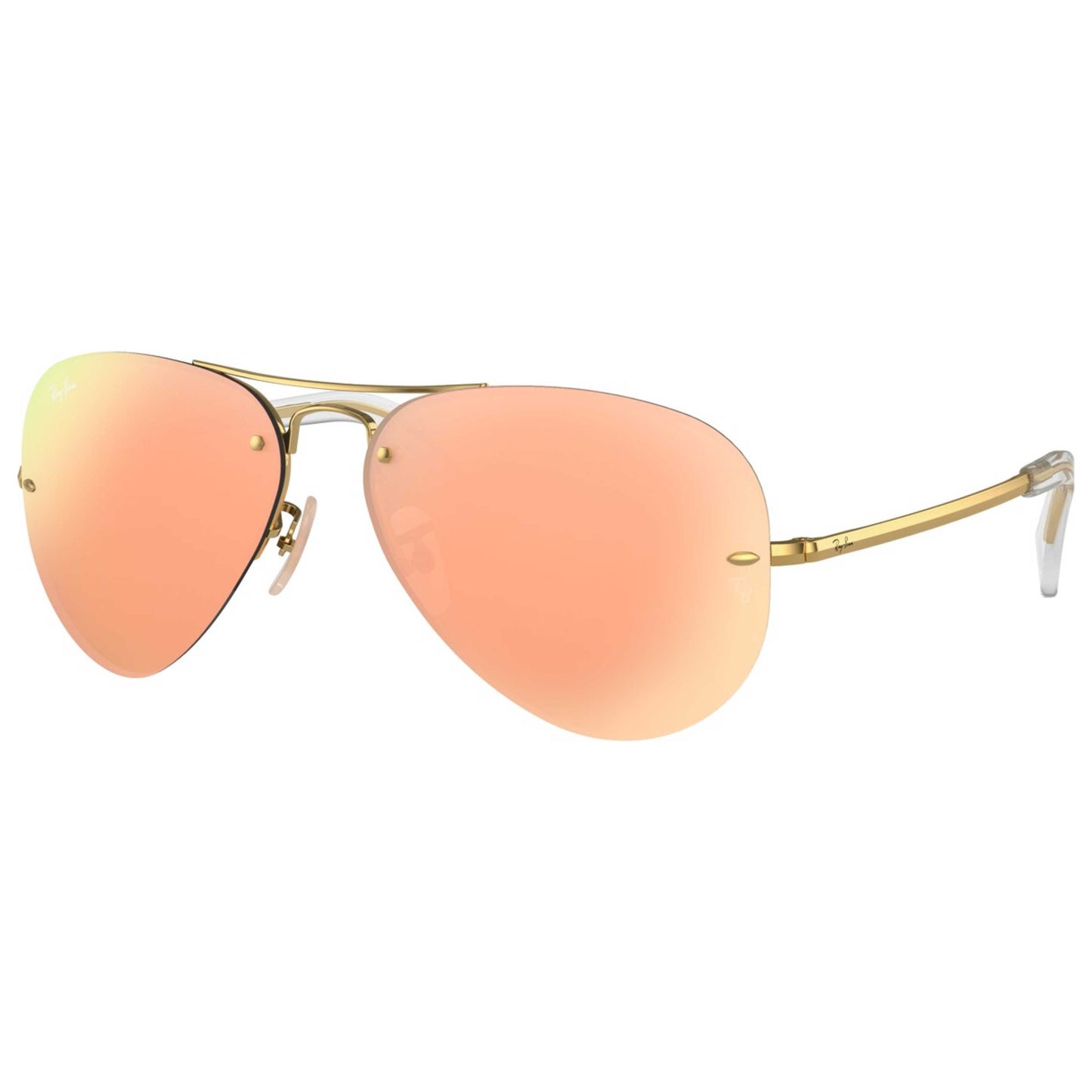 Front view of Ray-Ban Highstreet Unisex Sunglasses RB3449-001-2Y-59