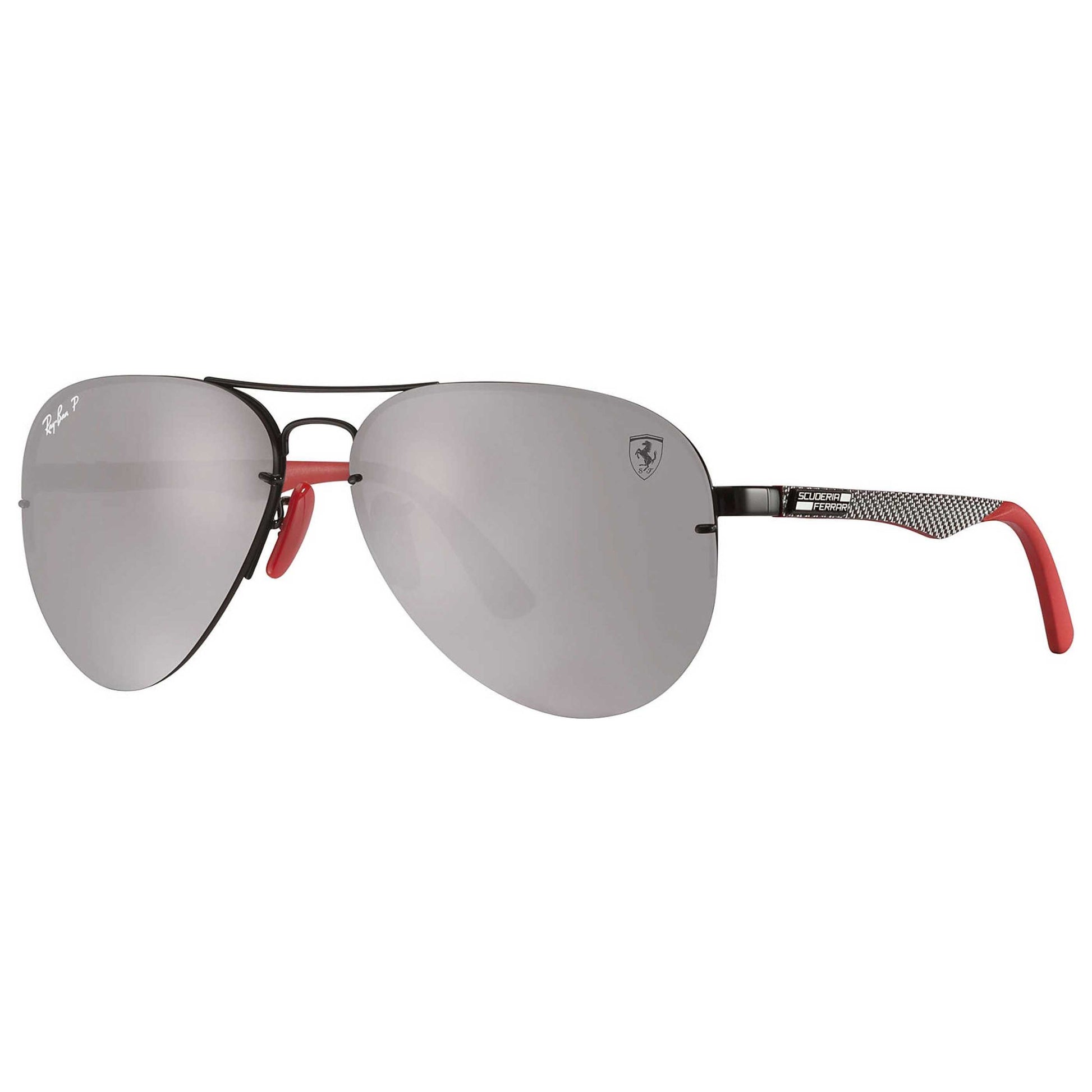 Front view of Ray-Ban Scuderia Ferrari Men's Sunglasses RB3460M-F009H2-59