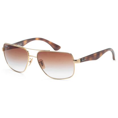 Front view of Ray-Ban Men's Sunglasses RB3483-001-5160