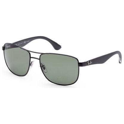 Front view of Ray-Ban Designer Men's Sunglasses RB3533-002-9A57